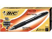 BIC VLGB11 BK Velocity Ballpoint Retractable Pen Black Ink Bold Dozen