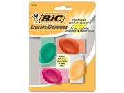 Bic ERSGP41AST Eraser with Grip Assorted Colors 4 Pk