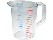 Rubbermaid Commercial RCP 3217 CLE Bouncer Measuring Cup 2qt Clear