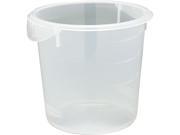 Rubbermaid Commercial RCP 5721 24 CLE Round Storage Containers 4qt 8 1 2dia x 7 3 4h Clear