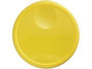 Rubbermaid Commercial RCP 5730 YEL Round Storage Container Lids 13 1 2dia x 2 3 4h Yellow