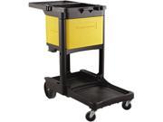 Rubbermaid Commercial RCP 6181 YEL Locking Cabinet For Use With RCP Cleaning Carts