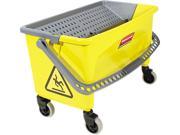Rubbermaid Commercial Q90088 Press Wring Bucket For Microfiber Flat Mops
