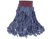 Rubbermaid Commercial RCP D253 BLU Super Stitch Blend Mop Heads Cotton Synthetic Blue Large