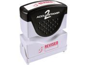 Accustamp2 035587 1 5 8 x 1 2 Red Revised Accustamp2 Shutter Stamp with Microban