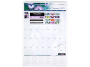 AT A GLANCE PM4428 Floral Wall Calendar