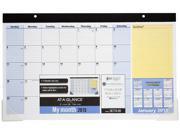 AT A GLANCE SK71000 QuickNotes Compact Desk Pad
