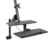 Tripp Lite WWSS1327CP Adjustable Standing Desktop Workstation Desk Clamp Sit Stand