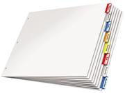 Cardinal 84816 Paper Insertable Dividers 8 Tab Multi Color