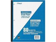 Mead 06497 1 Subject Wireless Neatbook 80 Sheets Letter 8.50 x 11 1Each White Paper