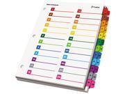 Cardinal 60990 OneStep Printable Table of Contents and Dividers Double Column