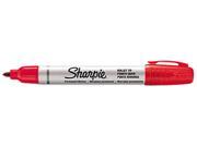 Sharpie Pro Permanent Marker Chisel Bullet Marker Point Style Red Ink 1 Each