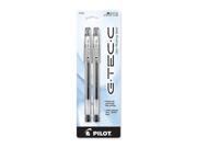 Pilot 35481 G Tec C Gel Pen Ultra Fine Pen Point Type 0.4 mm Pen Point Size Black Gel based Ink 2 Pack