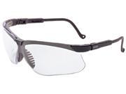 Uvex 763 S3200X Genesis Safety Eyewear Black Frame Clear Lens