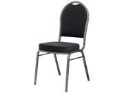 Lorell LLR62525 Upholstered Textured Fabric Stacking Chair