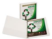 Samsill 18917 Earth s Choice Biodegradable Round Ring View Binder 1 2 Capacity White