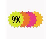 COSCO 090249 Die Cut Paper Signs 4 Round Assorted Colors Pack of 60 Each