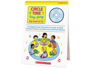 Scholastic 0439635241 Circle Time Sing Along Flip Chart with CD Grades PreK 1 26 Pages