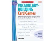 Scholastic 0439554659 Vocabulary Building Card Games Grade Two 80 pages