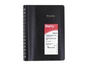 Rediform CB800 BLK Brownline Essential Collection Daily Appointment Book 15 Minute 5 x 8 Black