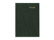 Rediform CB410WGRN EcoLogix Recycled Daily Planner 30 Minute Appts. Wirebound 8 x 5 Green