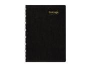 Rediform CB410WBLK EcoLogix Recycled Daily Planner 30 Minute Appts. Wirebound 8 x 5 Black