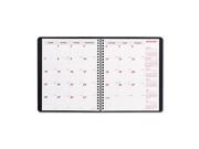 Rediform CB1200 BLK Brownline Essential Collection 14 Mo Ruled Monthly Planner 7 1 8 x 8 7 8 Black