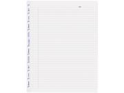 MiracleBind Ruled Paper Refill Sheets 11 x 9 1 16 White 50 Sheets Pack