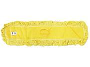 Rubbermaid Commercial J15700YEL Trapper Commercial Dust Mop Looped end Launderable 5 x 48 Yellow