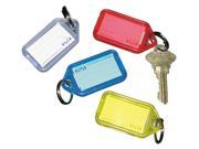 SecurIT Extra Color Coded Key Tags for Key Tag Rack 1 1 8 x 2 1 4 Assorted 4 Pack