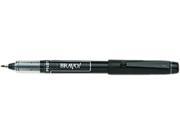 Pilot 11034 Bravo! Porous Point Stick Water Based Pen Black Ink Bold 1Each