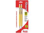 Pentel P209BP2 K6 Sharp Automatic Pencil 0.90 mm Yellow Barrel 2 Pack