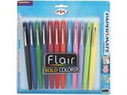 Paper Mate 74423 Flair Porous Point Stick Pen Assorted Ink Medium Dozen