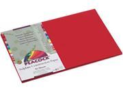 Pacon P9912 Peacock Sulphite Construction Paper 76 lbs 12 x 18 Holiday Red 50 Sheets Pk