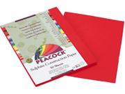 Pacon P9909 Peacock Sulphite Construction Paper 76 lbs 9 x 12 Holiday Red 50 Sheets Pack