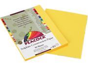 Pacon P8409 Peacock Sulphite Construction Paper 76 lbs. 9 x 12 Yellow 50 Sheets Pack