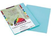 Pacon P7709 Peacock Sulphite Construction Paper 76 lbs. 9 x 12 Turquoise 50 Sheets Pack