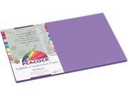 Pacon P7212 Peacock Sulphite Construction Paper 76 lbs. 12 x 18 Violet 50 Sheets Pack