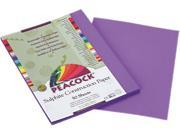 Pacon P7209 Peacock Sulphite Construction Paper 76 lbs. 9 x 12 Violet 50 Sheets Pack