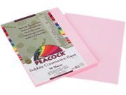 Pacon P7009 Peacock Sulphite Construction Paper 76 lbs. 9 x 12 Pink 50 Sheets Pack