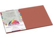 Pacon P6712 Peacock Sulphite Construction Paper 76 lbs. 12 x 18 Brown 50 Sheets Pack