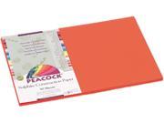 Pacon P6612 Peacock Sulphite Construction Paper 76 lbs. 12 x 18 Orange 50 Sheets Pack