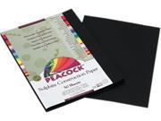 Pacon P6309 Peacock Sulphite Construction Paper 76 lbs. 9 x 12 Black 50 Sheets Pack