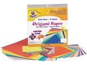 Pacon 72230 Origami Paper 30 lbs. 9 3 4 x 9 3 4 Assorted Bright Colors 55 Sheets Pack