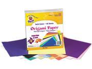 Pacon 72200 Origami Paper 30 lbs. 9 x 9 Assorted Bright Colors 40 Sheets Pack