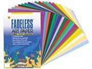 Pacon 57504 Fadeless Assorted Paper 50 lbs. 12 x 18 60 Sheets Pack