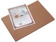 Pacon 103629 Riverside Construction Paper 76 lbs. 12 x 18 Brown 50 Sheets Pack