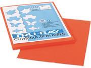 Pacon 103424 Tru Ray Construction Paper 76 lbs. 9 x 12 Pumpkin 50 Sheets Pack