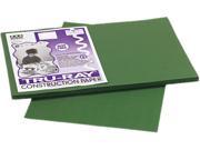Pacon 103053 Tru Ray Construction Paper 76 lbs. 12 x 18 Dark Green 50 Sheets Pack