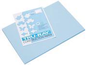 Pacon 103048 Tru Ray Construction Paper 76 lbs. 12 x 18 Sky Blue 50 Sheets Pack